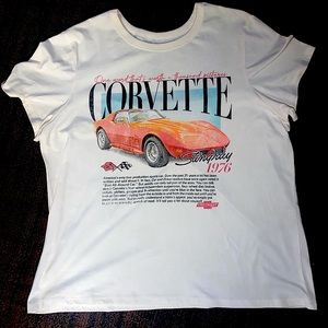 White Vintage Corvette T-Shirt